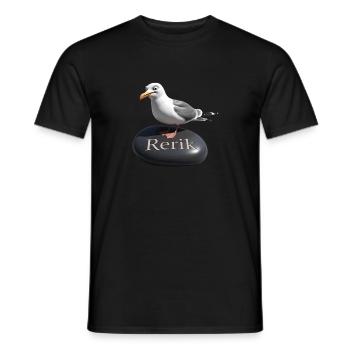 Rerik Ostseebad - Rerik Möwe - Männer T-Shirt - Schwarz - Vorne - AI Model Male 178 light (178cm)