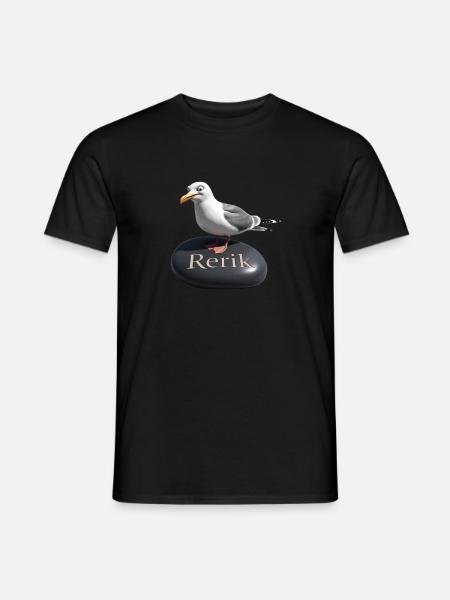 Rerik Ostseebad - Rerik Möwe - Men's T-Shirt - black