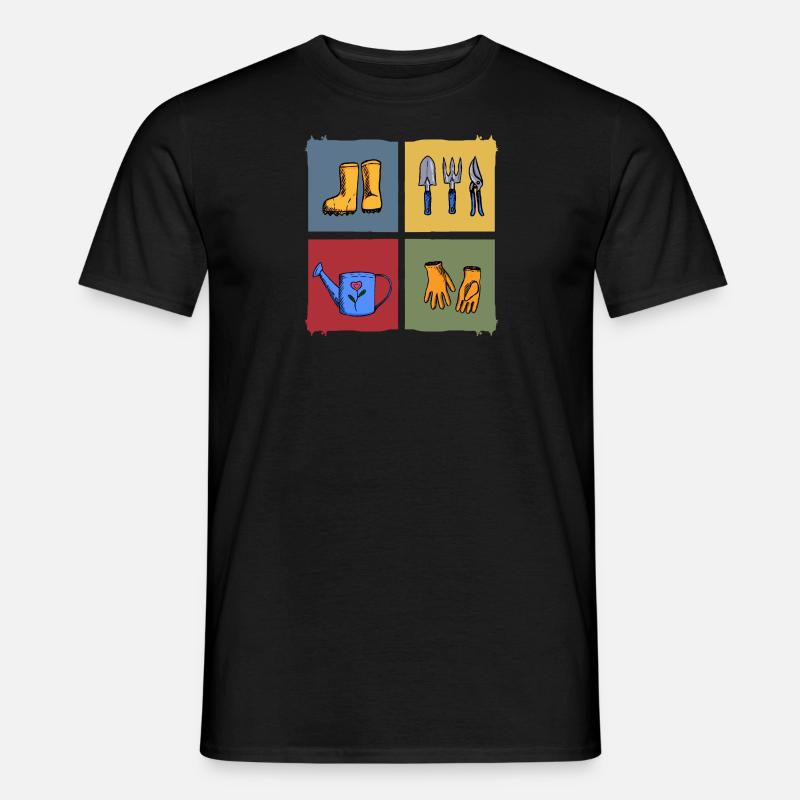 garten kleingarten erntezeit gartenarbeit - Männer T-Shirt - Schwarz