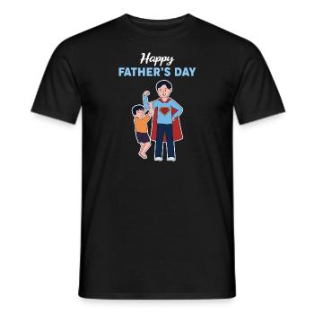 Alles Gute zum Vatertag Sohn Design - Männer T-Shirt - Schwarz - Vorne - AI Model Male 178 light (178cm)
