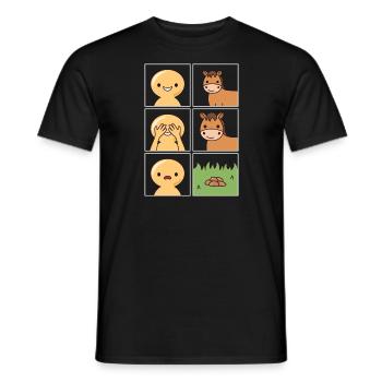 Pferde Pferdeäpfel Design für Besitzer von Pferden - Männer T-Shirt - Schwarz - Vorne - AI Model Male 178 light (178cm)