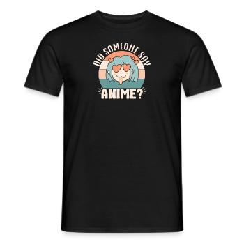 Cute Japanese Manga Women Girls Gift Otaku Kawaii - Männer T-Shirt - Schwarz - Vorne - AI Model Male 178 light (178cm)