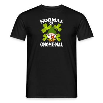 Jardinage de gnome normal ou gnome-na drôle - T-shirt homme - noir - Devant - AI Model Male 178 light (178cm)