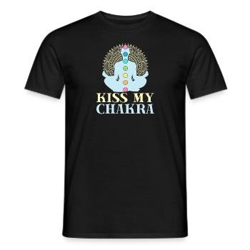 Yoga Embrasser Mon Chakra Drôle Yoga - T-shirt homme - noir - Devant - AI Model Male 178 light (178cm)