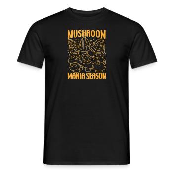 Mushroom Foraging Hunter Mushroom Mania Season - Männer T-Shirt - Schwarz - Vorne - AI Model Male 178 light (178cm)