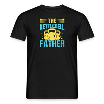 Fanatiques de fitness Le père de kettlebell - T-shirt homme - noir - Devant - AI Model Male 178 light (178cm)