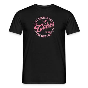Cake Baker Lot De Gâteaux À Cuire Je Fais Cupcake - T-shirt homme - noir - Devant - AI Model Male 178 light (178cm)