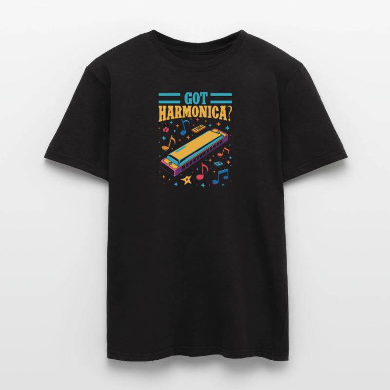 Funny Harmonica Player Got Harmonica Men’s T-shirt