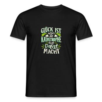 Glück ist. - Geschenk - Männer T-Shirt - Schwarz - Vorne - AI Model Male 178 light (178cm)