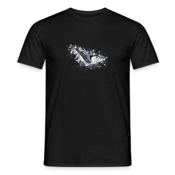 Carolina nuthatch bird biologist ornithologist animal - Men's T-Shirt - black - Front - AI Model Male 178 light (178cm)