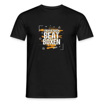 Süchtig Nach Beatboxen Beatboxer Musik Geschenk - Männer T-Shirt - Schwarz - Vorne - AI Model Male 178 light (178cm)
