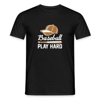 Base-ball - T-shirt homme - noir - Devant - AI Model Male 178 light (178cm)