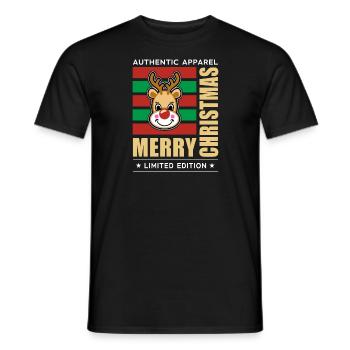 Merry Christmas - Männer T-Shirt - Schwarz - Vorne - AI Model Male 178 light (178cm)