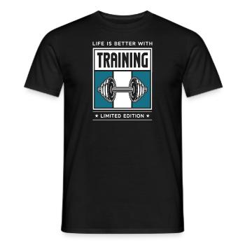 Formation - T-shirt homme - noir - Devant - AI Model Male 178 light (178cm)