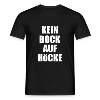 kein bock auf höcke - Männer T-Shirt - Schwarz - Vorne - AI Model Male 178 light (178cm)