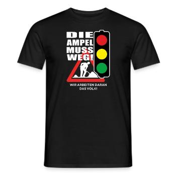 Les feux de circulation doivent disparaître - T-shirt homme - noir - Devant - AI Model Male 178 light (178cm)