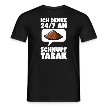 Schnupftabak - Männer T-Shirt - Schwarz - Vorne - AI Model Male 178 light (178cm)