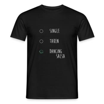 Salsa Dancer Dancer - Men's T-Shirt - black - Front - AI Model Male 178 light (178cm)