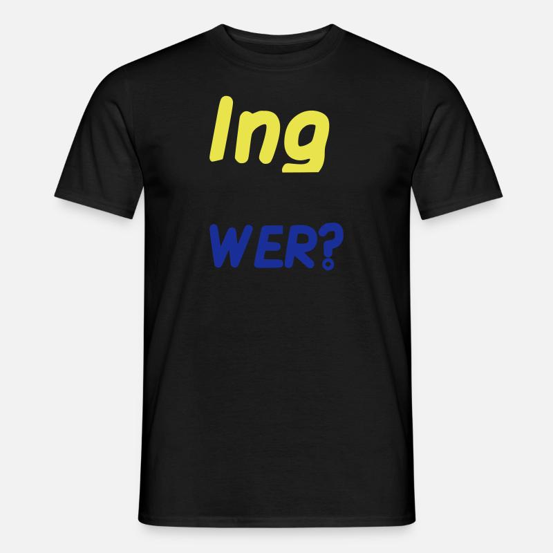 Ingwer - Männer T-Shirt - Schwarz