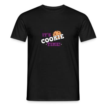 C’est Cookie Time - Cadeau d’amateur de biscuits - T-shirt homme - noir - Devant - AI Model Male 178 light (178cm)