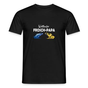 Weltbester Frosch-Papa - Pfeilgiftfrosch Frösche - Männer T-Shirt - Schwarz - Vorne - AI Model Male 178 light (178cm)