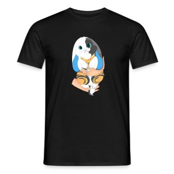 Origineller Charakter "Dust - Männer T-Shirt - Schwarz - Vorne - AI Model Male 178 light (178cm)