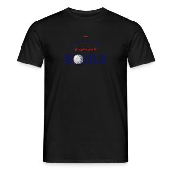 Pétanque Retraite - T-shirt homme - noir - Devant - AI Model Male 178 light (178cm)