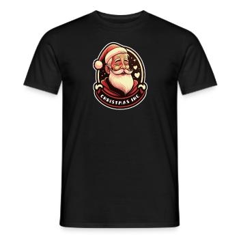 Christmas Inc / Santa Claus / Christmas - Men's T-Shirt - black - Front - AI Model Male 178 light (178cm)