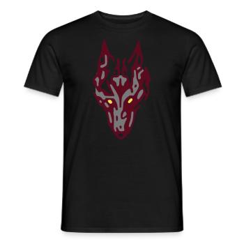 Wolf - Männer T-Shirt - Schwarz - Vorne - AI Model Male 178 light (178cm)