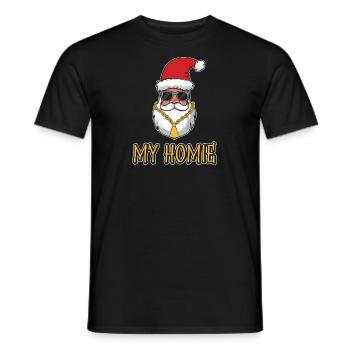 Gangsta Santa est mon cadeau de Homeboy de Noël - T-shirt homme - noir - Devant - AI Model Male 178 light (178cm)
