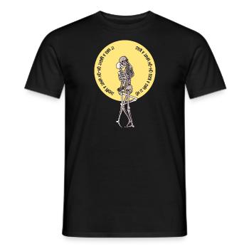Eine solche Nacht - Männer T-Shirt - Schwarz - Vorne - AI Model Male 178 light (178cm)