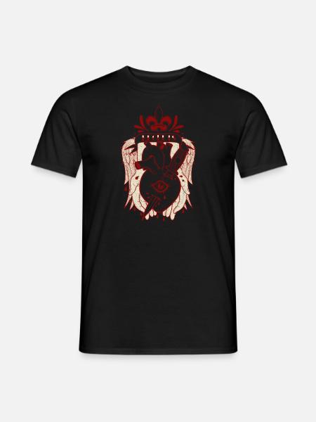 Regrets heart idée de cadeau de fleur de lis coeur - T-shirt homme - noir