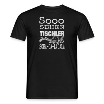 Tischler - Männer T-Shirt - Schwarz - Vorne - AI Model Male 178 light (178cm)