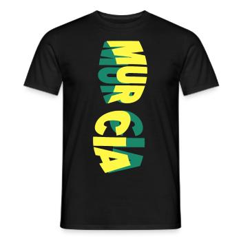 Murcia Spanien Stadt Skyline Schrift Bunt - Männer T-Shirt - Schwarz - Vorne - AI Model Male 178 light (178cm)