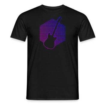 Hommes Femmes Guitariste - T-shirt homme - noir - Devant - AI Model Male 178 light (178cm)