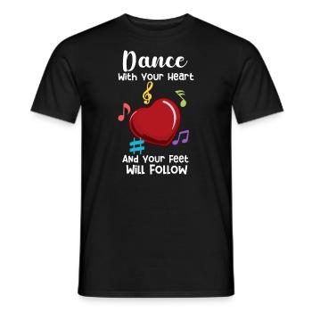 Danseur de danse - T-shirt homme - noir - Devant - AI Model Male 178 light (178cm)