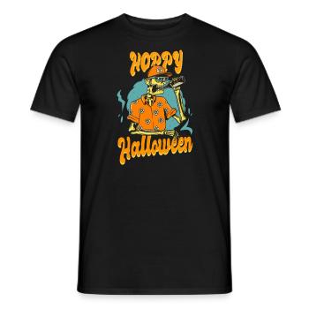 Beer Toast Hoppy Halloween - T-shirt homme - noir - Devant - AI Model Male 178 light (178cm)