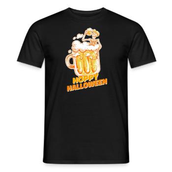 Beer Toast Hoppy Halloween - T-shirt homme - noir - Devant - AI Model Male 178 light (178cm)
