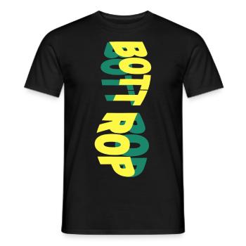 Bottrop Germany City Skyline Font Colorful - Men's T-Shirt - black - Front - AI Model Male 178 light (178cm)