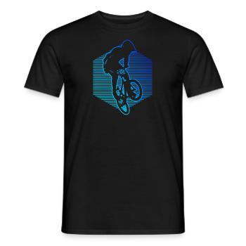 Herren bmx fahrrad bmx jungen bmx Radfahren - Männer T-Shirt - Schwarz - Vorne - AI Model Male 178 light (178cm)