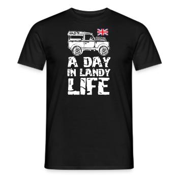 Une journée dans la vie de Landy - T-shirt homme - noir - Devant - AI Model Male 178 light (178cm)