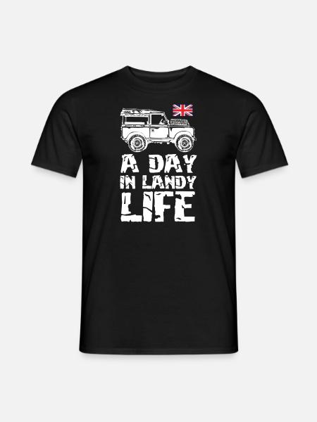 a day in landy life - Men's T-Shirt - black
