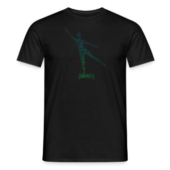 Körpergymnastik Herren Aerobic Fitness Fitness - Männer T-Shirt - Schwarz - Vorne - AI Model Male 178 light (178cm)
