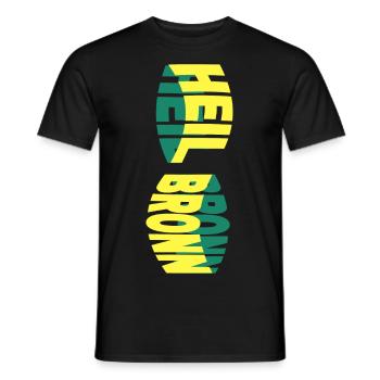 Heilbronn Germany City Skyline Font Colorful - Men's T-Shirt - black - Front - AI Model Male 178 light (178cm)