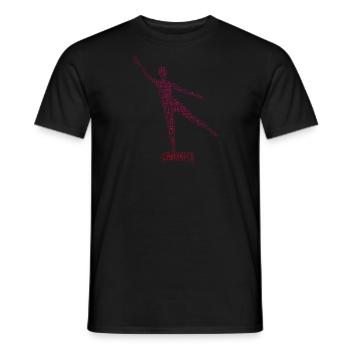 Entraînement physique pour femmes aérobique - T-shirt homme - noir - Devant - AI Model Male 178 light (178cm)