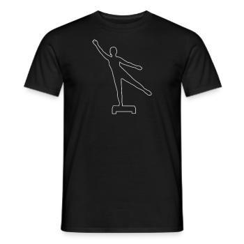 Damen Aerobic Fitness Körpergymnastik Krafttrainin - Männer T-Shirt - Schwarz - Vorne - AI Model Male 178 light (178cm)
