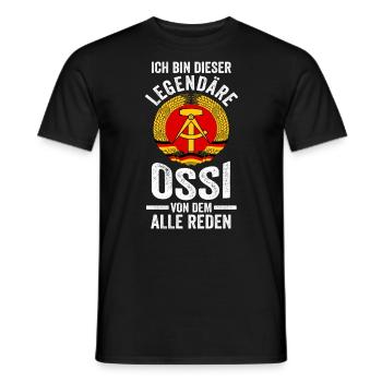 Ostdeutschland Ossi Deutschland DDR - Männer T-Shirt - Schwarz - Vorne - AI Model Male 178 light (178cm)