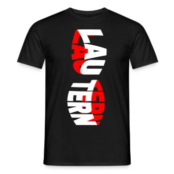 Kaiserslautern Lautern Germany City Font - Men's T-Shirt - black - Front - AI Model Male 178 light (178cm)