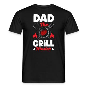 Papa Le Grill BBQ de la fête des pères - T-shirt homme - noir - Devant - AI Model Male 178 light (178cm)
