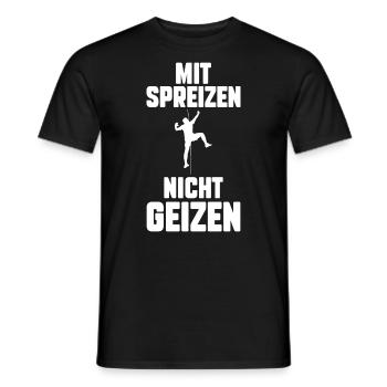 Bergsteigen Bouldern Klettern Kletterer - Männer T-Shirt - Schwarz - Vorne - AI Model Male 178 light (178cm)